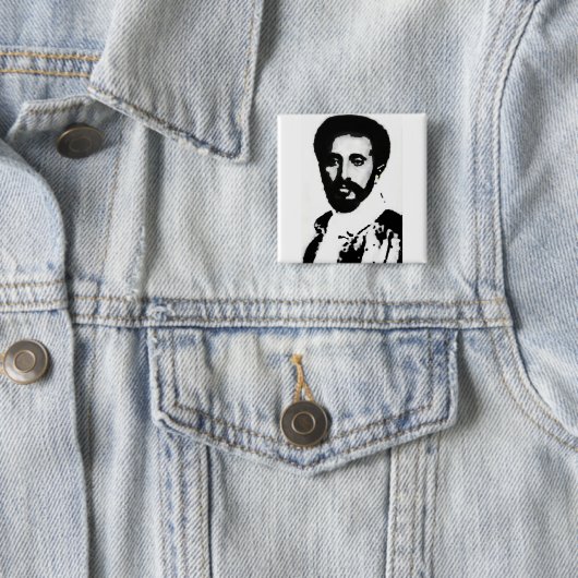 2" ER Haile Selassie I Abzeichen Button (Beispiel)
