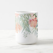 #2 erblassen das Blumen Pfirsich-weises Kaffeetasse (Mittel)