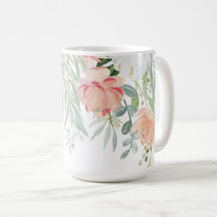 #2 erblassen das Blumen Pfirsich-weises Kaffeetasse