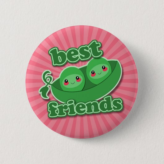 2 ERBSEN-BESTE FREUNDE BUTTON (Vorderseite)