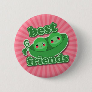 2 ERBSEN-BESTE FREUNDE BUTTON