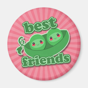 2 ERBSEN BESTE FREUNDE MAGNET