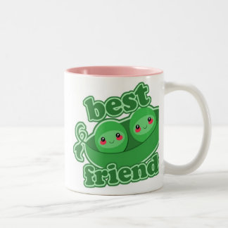 2 ERBSEN-BESTE FREUNDE ZWEIFARBIGE TASSE