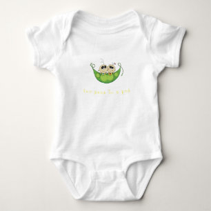 2 Erbsen in einem Pod - Junge Mädchen Brüderliche  Baby Strampler