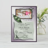 2 Erbsen in einem Pod Twins Geburtsankündigungen Ankündigung (Stehend Vorderseite)