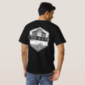 2 Erbsen in einem verschleierten Logo T-Shirt (Schwarz voll)