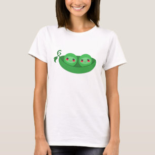 2 ERBSEN in einer SCHOTE - T-Shirt