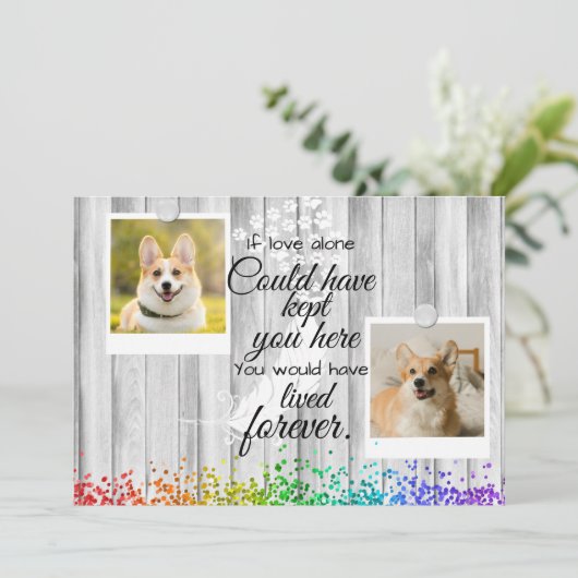 2 Erinnerung an die Erinnerung an die Fotocollage Karte (Stehend Vorderseite)