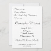 2, Erste Heilige Kommune Einladung (Rückseite)