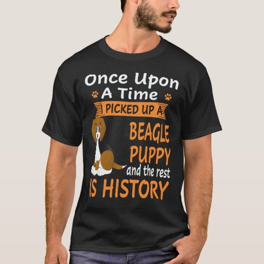 2 Es war einmal - Beagle Welpe Beagle T-Shirt (Vorderseite)