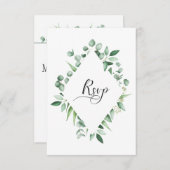 #2 Eukalyptus Envy Watercolor UAWG RSVP Karte (Vorne/Hinten)