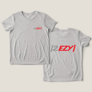 "2 EZY" Kinderlogo auf einem leichten T - Shirt ro