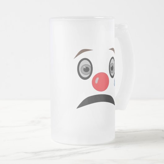 2 Face-How do you feel? Mattglas Bierglas (VorderseiteRechts)