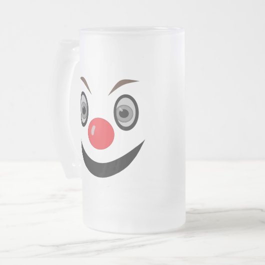 2 Face-How do you feel? Mattglas Bierglas (Vorderseite Links)