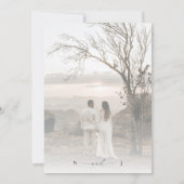 2 Faded Pictures White Foto Overlay Hochzeit Einladung (Rückseite)