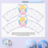 2 Fairy Birthday Personalize Cupcake Wrappers Flyer (Einzeln)