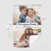 2 Familienname für FotoCollage - Horizontale Bilde Golfhandtuch (Insitu)