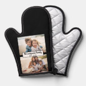 2 Familienname für FotoCollage - Horizontale Bilde Ofenhandschuh (Vorderseite/Rückseite)