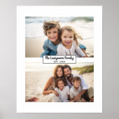 2 Familienname für FotoCollage - Horizontale Bilde Poster (Vorne)