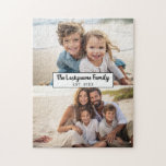 2 Familienname für FotoCollage - Horizontale Bilde Puzzle<br><div class="desc">Verwenden Sie bis zu zwei horizontale oder selbstständige Fotos,  um ein individuelles Geschenk zu kreieren. Wenn Sie die Bilder anpassen müssen,  klicken Sie auf das Werkzeug anpassen,  um Änderungen vorzunehmen.</div>