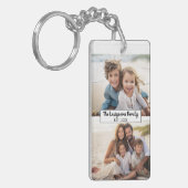 2 Familienname für FotoCollage - Horizontale Bilde Schlüsselanhänger (Vorderseite links)