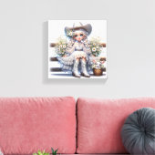 #2 Fantasy-Cowgirl Leinwanddruck (Insitu (Wohnzimmer))