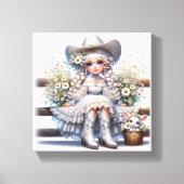 #2 Fantasy-Cowgirl Leinwanddruck (Vorderseite)