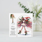 *~* 2 Fantasy Niedlich Sweet Woman Elf Einladung (Stehend Vorderseite)