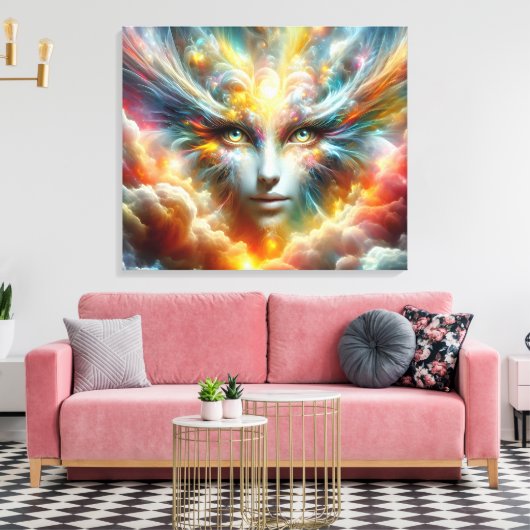 #2 Fantasy Welt Leinwanddruck (Insitu (Wohnzimmer))