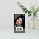 2 Farbige klassische Stellensucher Klasse Minimali Visitenkarte (Stehend Vorderseite)