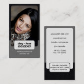 2 Farbige klassische Stellensucher Klasse Minimali Visitenkarte (Vorne/Hinten)