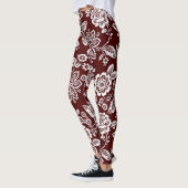 2 - Farbstilisierte Blumen Leggings (Links)