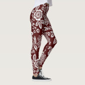 2 - Farbstilisierte Blumen Leggings (Rechts)