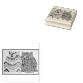 2 Fat Cats #1 Gummistempel (Stempel)