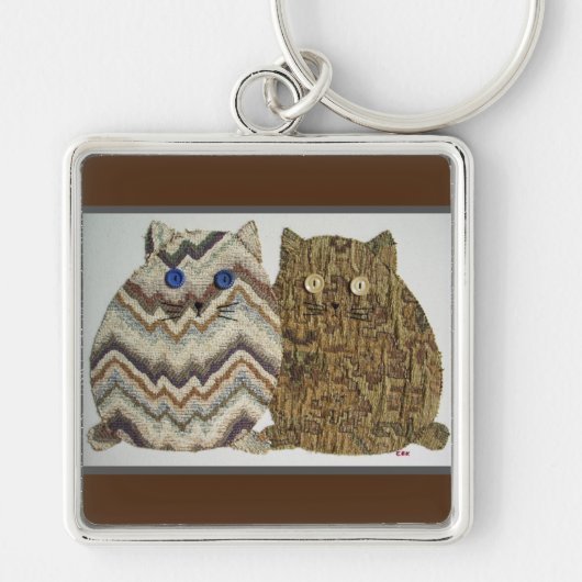 2 Fat Cats #1 Schlüsselanhänger (Vorne)