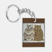 2 Fat Cats #1 Schlüsselanhänger (Vorderseite links)