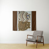 2 Fat Cats #1 Wandteppich (Beispiel (Horizontal))