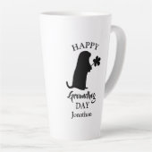 2. Februar | Happy Groundhog Day Personalisiert Na Milchtasse (Rechte Ecke)