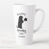 2. Februar | Happy Groundhog Day Personalisiert Na Milchtasse (Rechts)