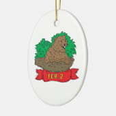 2. Februar Keramik Ornament (Links)