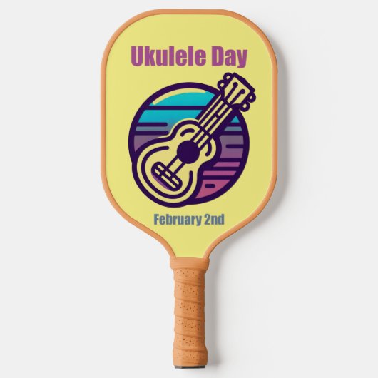 2. Februar - Ukulele Day Pickleball Schläger (Vorderseite)