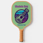 2. Februar - Ukulele Day Pickleball Schläger (Rückseite)