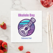 2. Februar - Ukulele Day Serviette (Beispiel)