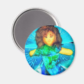 2 FEE DOLL BLUE MAGNET (Vorderseite/Rückseite)