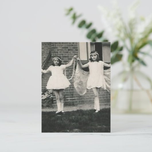 2 Feen Postkarte (Stehend Vorderseite)