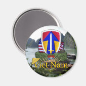 2. Feldheftepatch vietnam war rvets vets Magnet (Vorderseite/Rückseite)