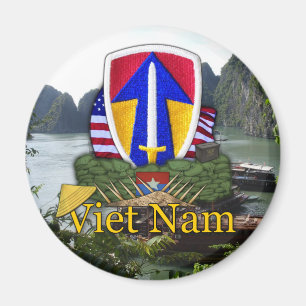 2. Feldheftepatch vietnam war rvets vets Magnet