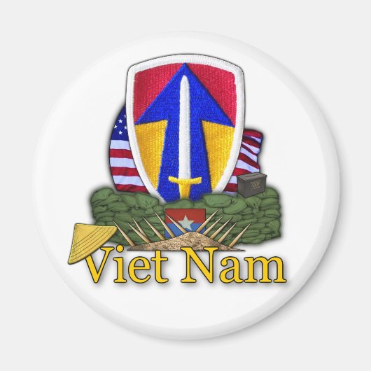 2. Feldheftepatch vietnam war rvets vets Magnet (Vorne)