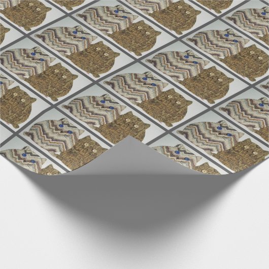 2 Fett Katzen #1 Geschenkpapier (Ecke)