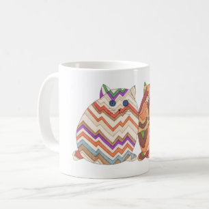 2 Fett Katzen #1 Tasse